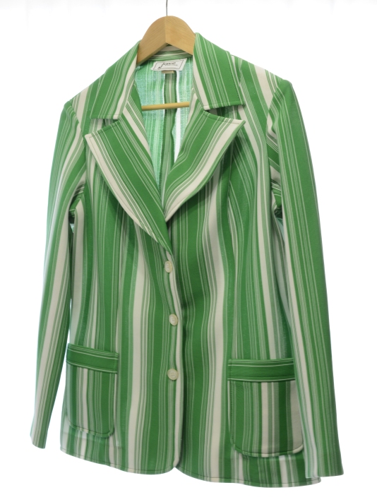 green striped blazer